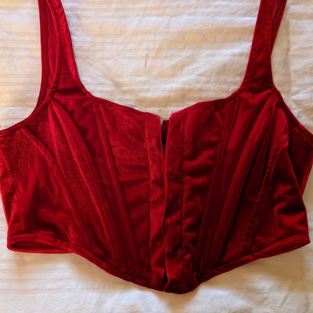 Red velvet Fashion Nova crop top